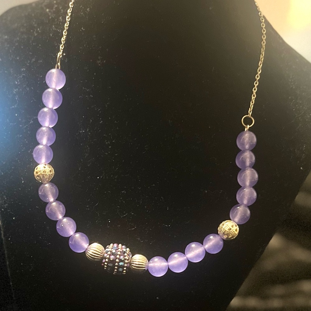 Purple Beaded